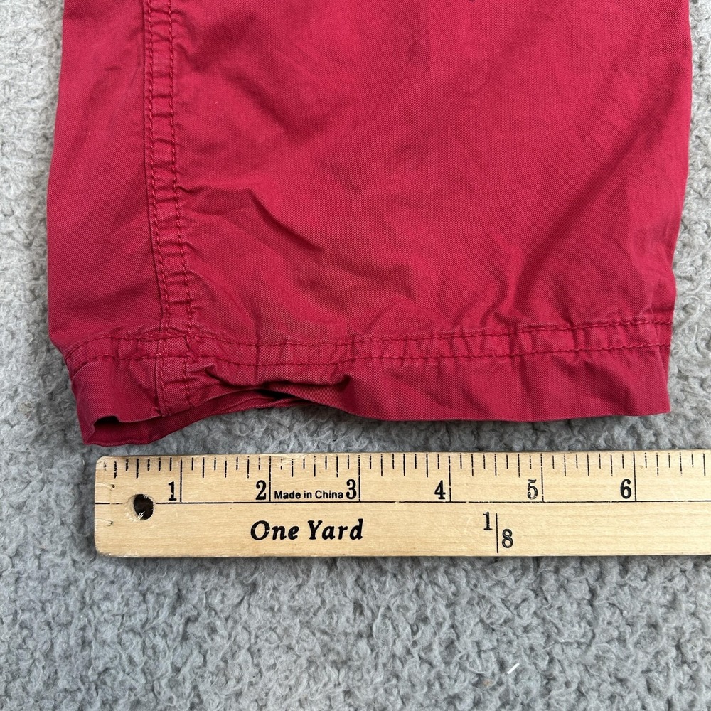 Lauren Ralph Lauren Pants Womens 12 Red Straight Leg Casual 100% Cotton Pockets - Picture 14 of 15